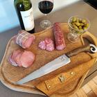 Faca Rabo De Galo 10' Artesanal Churrasco Full Tang Cabo Imbu