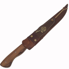 Faca Rustica Para Churrasco Aço Carbono 8” Cabo Guajuvira