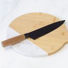 Faca Santoku Inox Grafite Cabo Acácia 8" Chefe Mimo Style