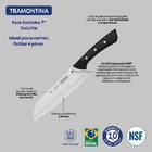 Faca Santoku Tramontina Solutta Em Aço Inox E Cabo Em Policar