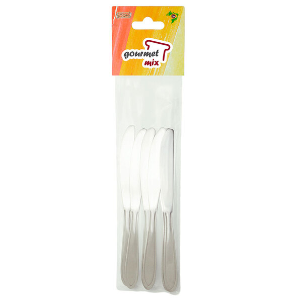 Faca Sobremesa Victória 06 Peças - Gourmet Mix - Prata