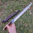 Faca Sorocabana 11' Zanline 4mm Carbono 1070 Modelo Disco De