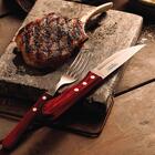 Faca Talher Para Churrasco Jumbo Tramontina Aço Inox Madeira
