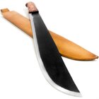 Facão Pantaneiro 20 Polegadas Cabo De Madeira E Bainha Simples