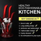 Facas De Cozinha Myvit Conjunto De Impressão Cerãmica