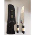 Facas Para Churrasco Artesanal  Kit Faca E Chaira 09 Polegada