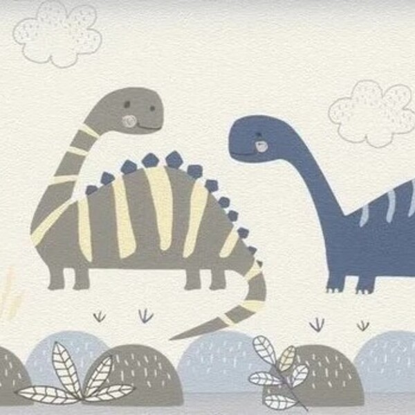 Faixa De Parede Bambino Xviii Dino 248869 - Rolo: 5m X 0,17m