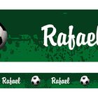 Faixa De Parede Decorativa Futebol + Nome Personalizado
