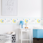 Faixa de Parede Elefante Azul Infantil 3mx15cm