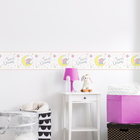 Faixa de Parede Elefante Rosa Infantil 10cmx5m