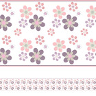Faixa de Parede Floral para Quarto de Menina 3mx15cm