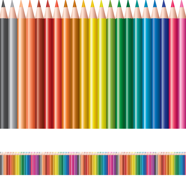 Faixa de Parede Infantil Lapis de Cor 6mx15cm