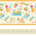 Faixa Decorativa Adesiva Infantil Brinquedos 10mx10cm