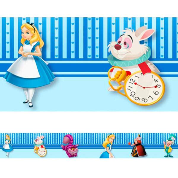 Faixa Decorativa Alice No País Das Maravilhas 2