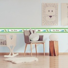 Faixa Decorativa Auto-adesiva Tamanho 120x15cm Tema Dinossaur