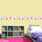 Faixa Decorativa Auto-adesiva Tamanho 120x15cm Tema Princesas