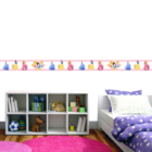Faixa Decorativa Auto-adesiva Tamanho 120x15cm Tema Princesas