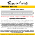 Faixa Decorativa Auto-adesiva Tamanho 120x15cm Tema Unicórnio