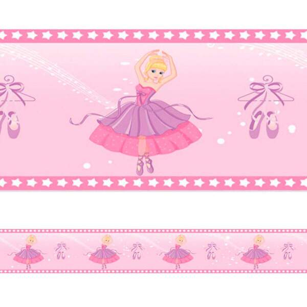 Faixa Decorativa Bailarina E Estrelas