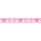 Faixa decorativa - Border Corações - 700 Rosa