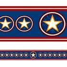 Faixa Decorativa Escudos Do Capitão América