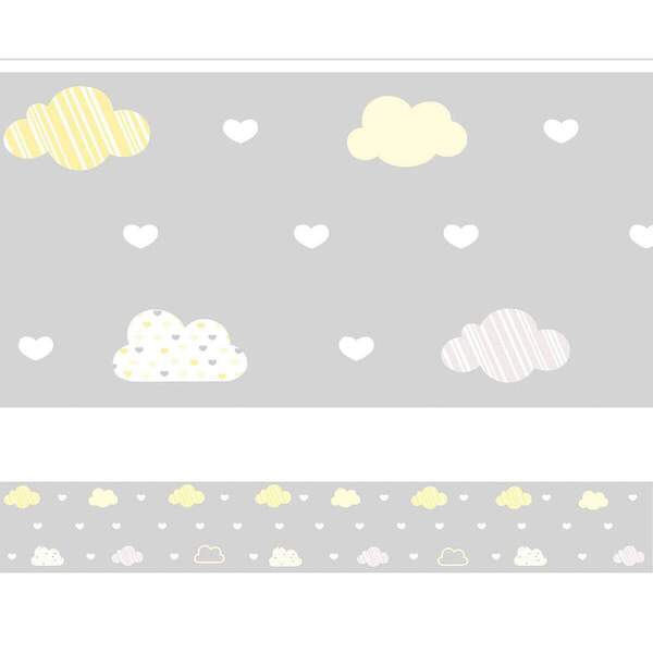 Faixa Decorativa Infantil Nuvens 01