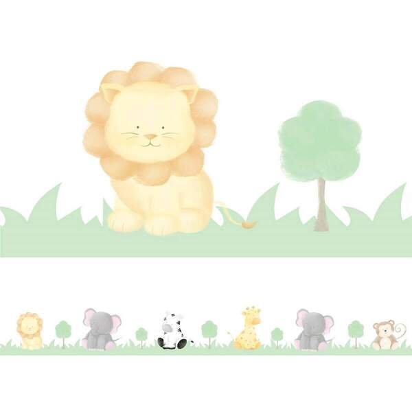 Faixa Decorativa Infantil Safári Animaizinhos