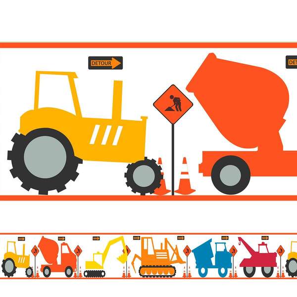 Faixa Decorativa Infantil Trator E Caminhão