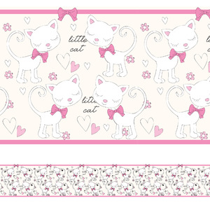 Faixa Decorativa Para Quarto De Menina Gatinhos 5mx10cm Leroy Merlin Faixa decorativa border quarto de bebê ursinho nas nuvens. faixa decorativa para quarto de menina