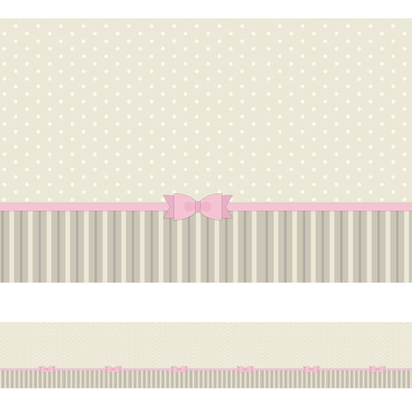 Faixa Decorativa para Quarto de Menina Laço Rosa 5mx10cm