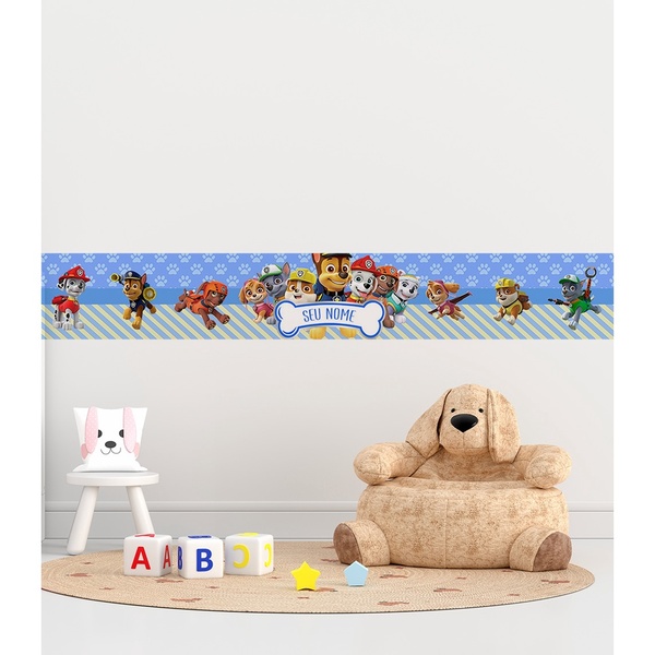 Faixa Decorativa Patrulha Canina Personalizada Mod02