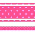 Faixa Decorativa Poá Rosa