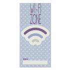 Faixa Decorativa Retangular Cerâmica Wifi Azul 15x7,5 Artens