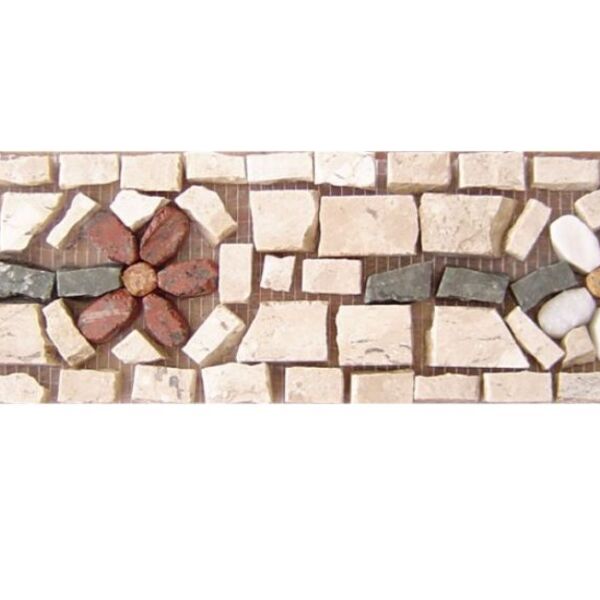 Faixa Em Mosaico Fiori Al Vento Ii - 8x30cm