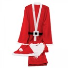 Fantasia Papai Noel Flanelada Feltro 100% Poliéster - Magizi