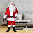 Fantasia Papai Noel Veludo Super Luxo 8 Peças Tamanho Único -