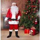 Fantasia Papai Noel Veludo Super Luxo 8 Peças Tamanho Único -