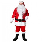 Fantasia Papai Noel Veludo Super Luxo 8 Peças Tamanho Único -