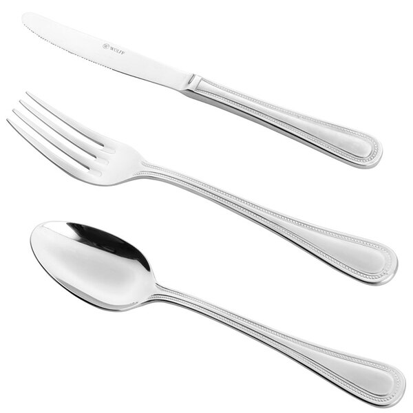 Faqueiro 101 Peças Aço Inox Com Estojo Pérola - Wolff - Inox