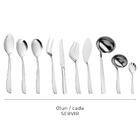 Faqueiro 130 Peças Wolff Pisa De Aço Inox Sem Estojo