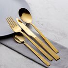 Faqueiro 16 Peças Aço Inox Athenas Dourado Gold Prime - Lyor