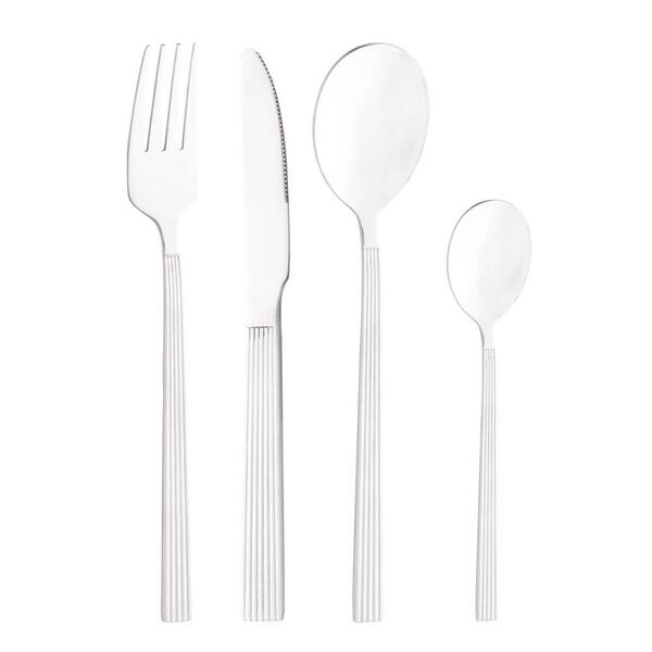 Faqueiro 16 Peças De Aço Inox Athenas