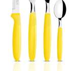 Faqueiro 24 Pcs Ipanema Amarelo Sortidos Com Laminas De Aco I