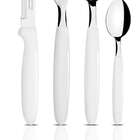 Faqueiro 24 Pcs Ipanema Branco Sortidos Com Laminas De Aco In