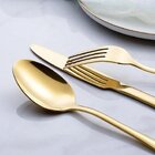 Faqueiro 24 Peças Aço Inox Santorini Dourado Gold Santorini G