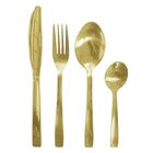 Faqueiro 24 Peças Aço Inox Santorini Dourado Gold Santorini G