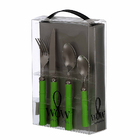 Faqueiro 24 Peças De Aço Inox Next Bambu Wow Emborrachado Com