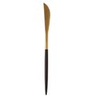 Faqueiro 24 Peças Wolff Kyoto De Aço Inox Dourado E Preto