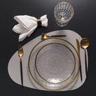 Faqueiro 24 Peças Wolff Kyoto De Aço Inox Dourado E Preto