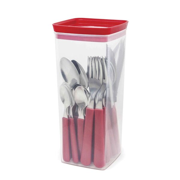 Faqueiro 25 Peças De Aço Inox Simonaggio Sintonia Com Pote Or